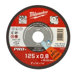 SCS 41 / 125 Dischi da taglio sottili PRO+ DIAMETRO 125 mm SPESSORE 0.8 cod. 4932498201