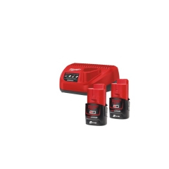 M12 NRG-202 ENERGY KIT 12V 2.0 Ah COMPOSTO DA: CARICABATTERIA C12C + 2 BATTERIE B12 B2 cod. 4933459209