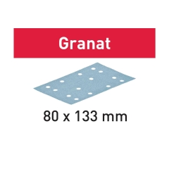 CARTA ABRASIVA GRANAT 80 mm x 133 mm