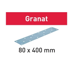 FOGLI ABRASIVI GRANAT DIMENSIONE 80 mm x 400 mm