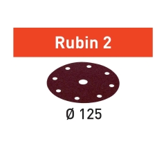 DISCHI ABRASIVI RUBIN 2 DIAMETRO 125 mm PER MATERIALI IN LEGNO