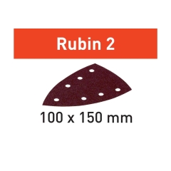 FOGLI ABRASIVI A DELTA RUBIN 2 DIMENSIONI 100 mm x 150 mm PER MATERIALE IN LEGNO