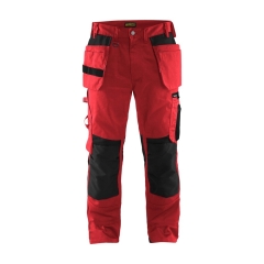 BLAKLADER PANTALONI ARTIGIANO 15551860 COLORE ROSSO/NERO