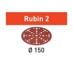 DISCHI ABRASIVI RUBIN 2 DIAMETRO 150 mm PER MATERIALI IN LEGNO