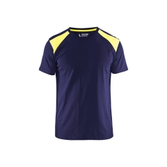 BLAKLADER T-SHIRT 33791042 COLORE BLU SCURO/GIALLO