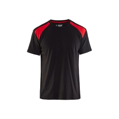BLAKLADER T-SHIRT 33791042 COLORE NERO/ROSSO