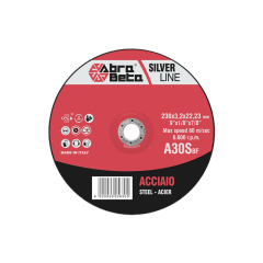 A30S DISCHI DA TAGLIO CENTRO DEPRESSO DIAMETRO 230 mm SPESSORE 3,2 mm FORO 22,23 mm cod. 000050230