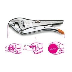 1050 PINZA AUTOBLOCCANTE A DOPPIA REGOLAZIONE 220 mm cod. 010500022