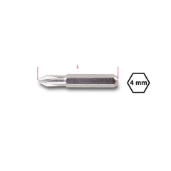 1256PH INSERTI 4 mm PER VITI CON IMPRONTA PHILLIPS