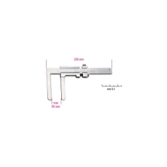 1650FD CALIBRO A CORSOIO PER DISCHI FRENI LETTURA DECIMALE cod. 016500050