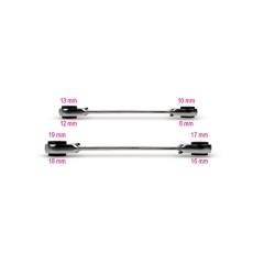 192/S2 SERIE DI 2 CHIAVI POLIGONALI A CRICCHETTO REVERISBILE cod. 001920070