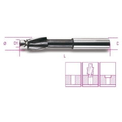 421 10 - SVASATORE CON PERNO GUIDA GRADO FINE IN ACCIAIO HSS 10M