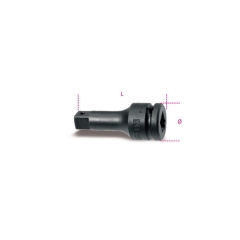 729/21 PROLUNGA CON ATTACCHI QUADRI MASCHIO E FEMMINA 1'' 175 mm cod. 007290815