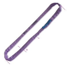 8170 FASCIA DI SOLLEVAMENTO VIOLA 1 Tonnellata NASTRO AD ANELLO CONTINUO 45 mm