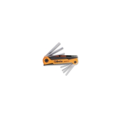 96/BGS7 SERIE 7 DI CHIAVI MASCHIO ESAGONALE PIEGATE E CROMATE CON SUPPORTO IN PLASTICA  (art. 96) cod. 000960367