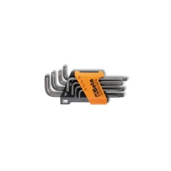 97RTX/SC8 SERIE DI 8 CHIAVI MASCHIO PIEGATE PER VITI CON IMPRONTA TAMPER RESISTANT TORX® (art. 97RTX CON SUPPORTO  cod. 000970263