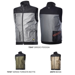 702.170017_75047 VEST STRETCH GILET GRIGIO PIOGGIA