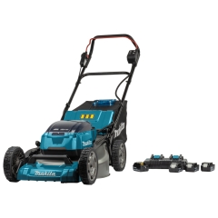 DLM530PT4 RASAERBA A BATTERIA 53 cm A SPINTA 18+18V=36V (4 SLOT) IN ACCIAIO MULCHING