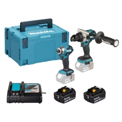 DLX2549TJ KIT A BATTERIA 18V 5,00 Ah COMPOSTO DA: DHP492 TRAPANO PERCUSSIONE + DTD173 AVVITATORE IMPULSI