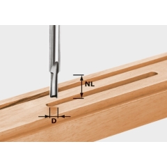 FRESA PER SCANALATURE HW IN METALLO DURO GAMBO 8 mm per OF 900, OF 1000, OF 1010, OF 1010 R, OF 1400, OF 2000, OF 2200