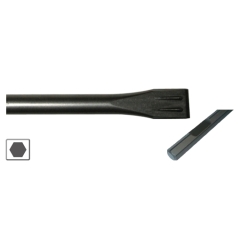 SCALPELLO LARGO 28X520 mm ATTACCO ESAGONALE 28 mm cod. D-17681