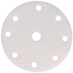 DISCO ABRASIVO WHITE 6 FORI CON VELCRO DIAMETRO 150 mm