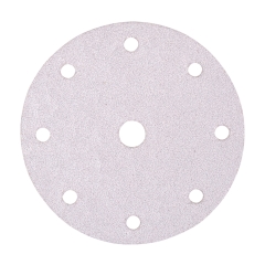 DISCO ABRASIVO 8 + 1 FORI CON VELCRO DIAMETRO 150 mm