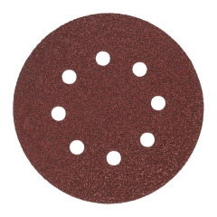 10 CARTE ABRASIVE STANDARD PER LEVIGATRICI ROTO-ORBITALI CON 8 FORI DIAMETRO 125 mm
