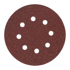 10 CARTE ABRASIVE STANDARD PER LEVIGATRICI ROTO-ORBITALI CON 8 FORI DIAMETRO 125 mm